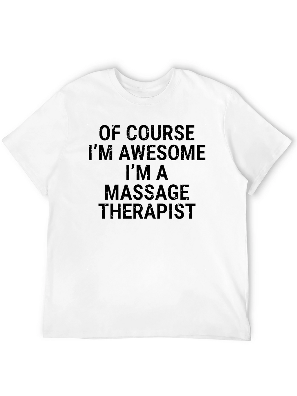 Awesome Massage Therapist Black T-Shirt
