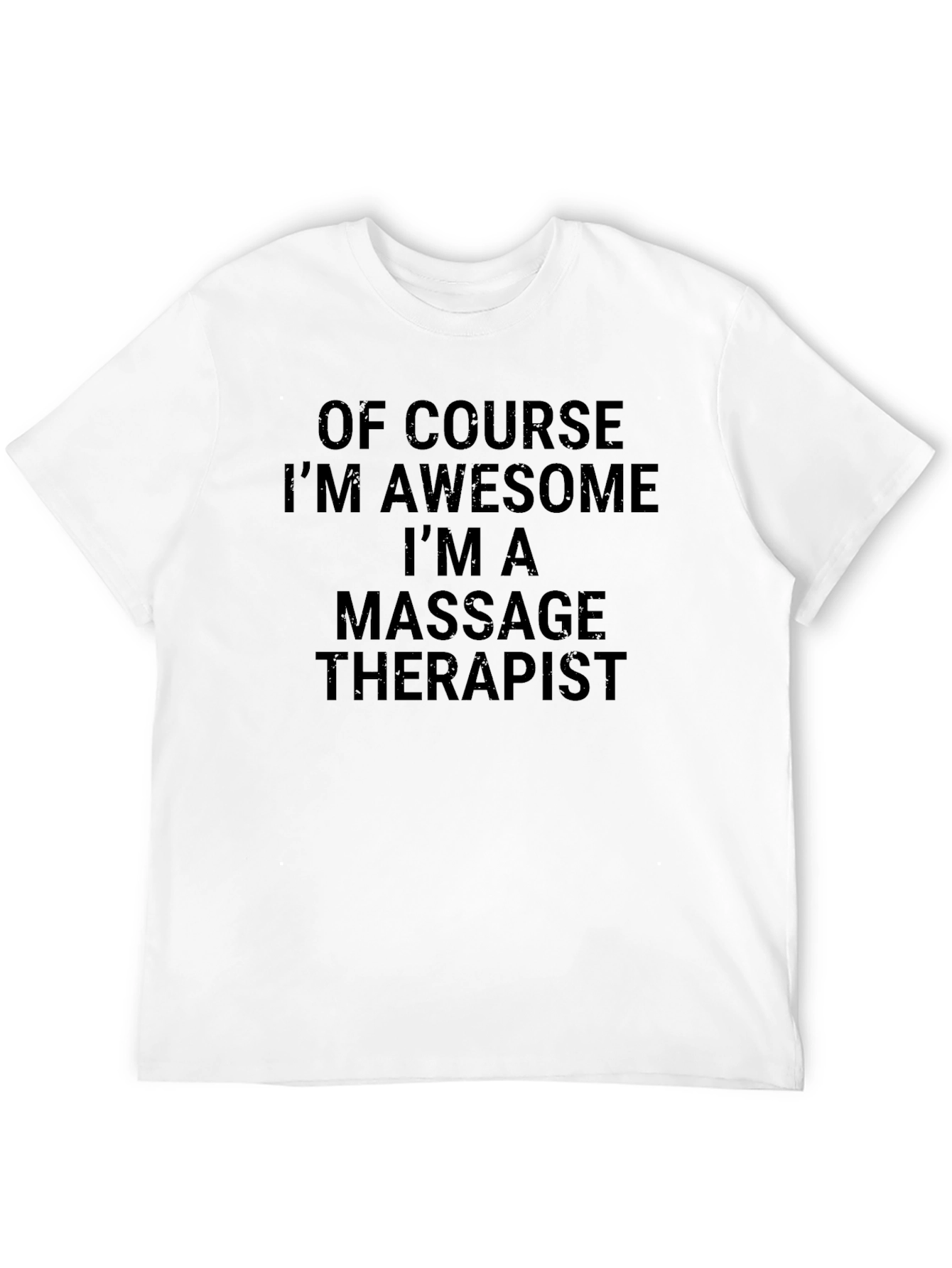 Awesome Massage Therapist Black T-Shirt