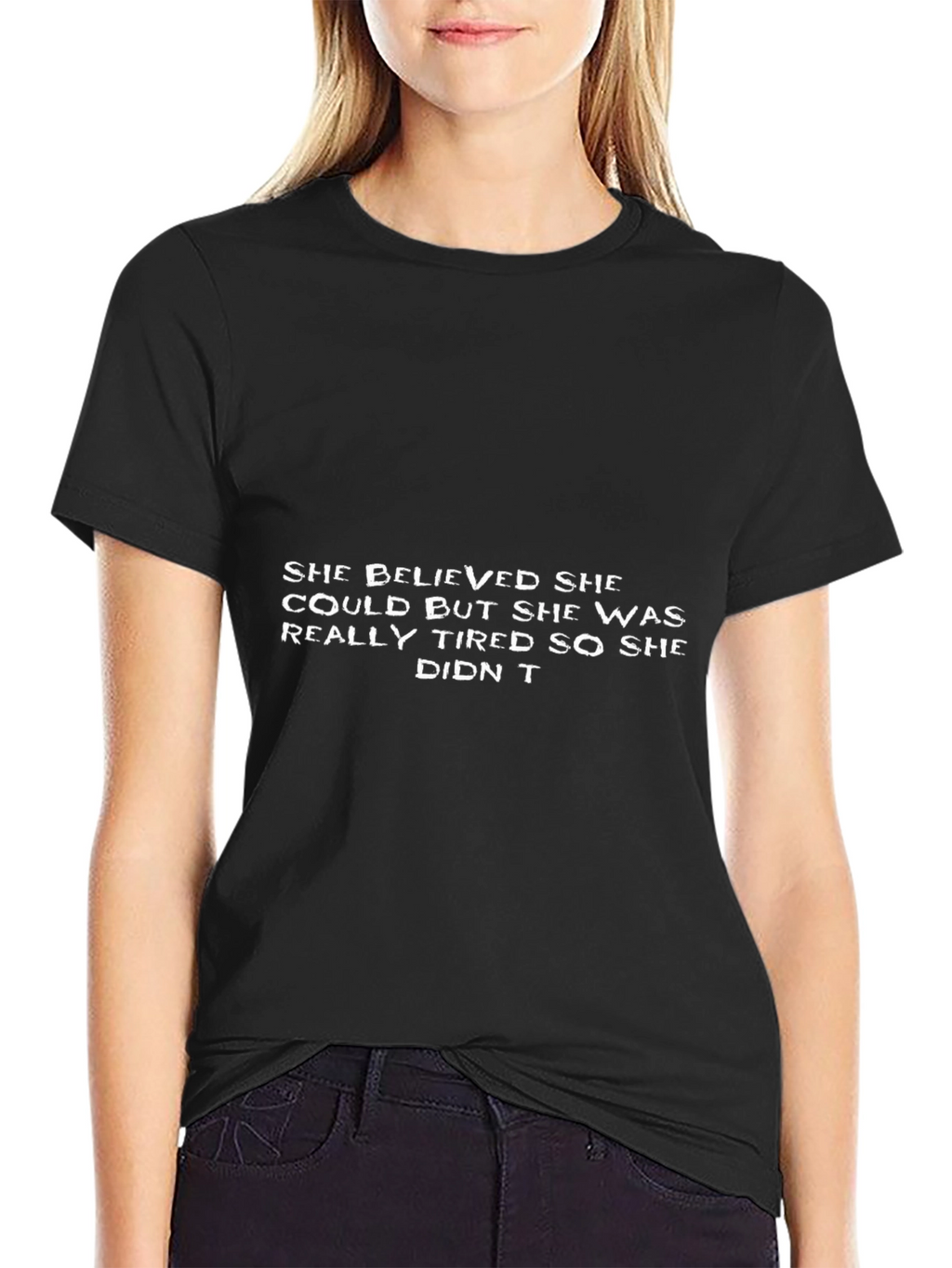Funny Slogan Black T-Shirt