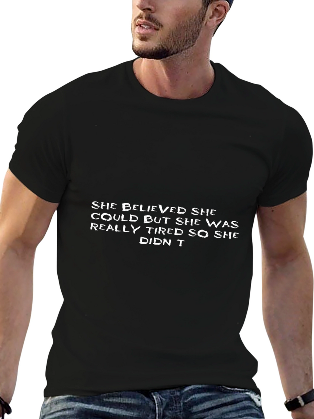 Funny Slogan Black T-Shirt