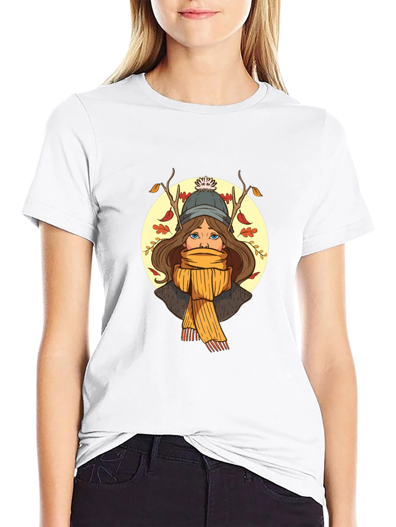 Autumn Girl Graphic Tee - Stylish Unisex T-Shirt