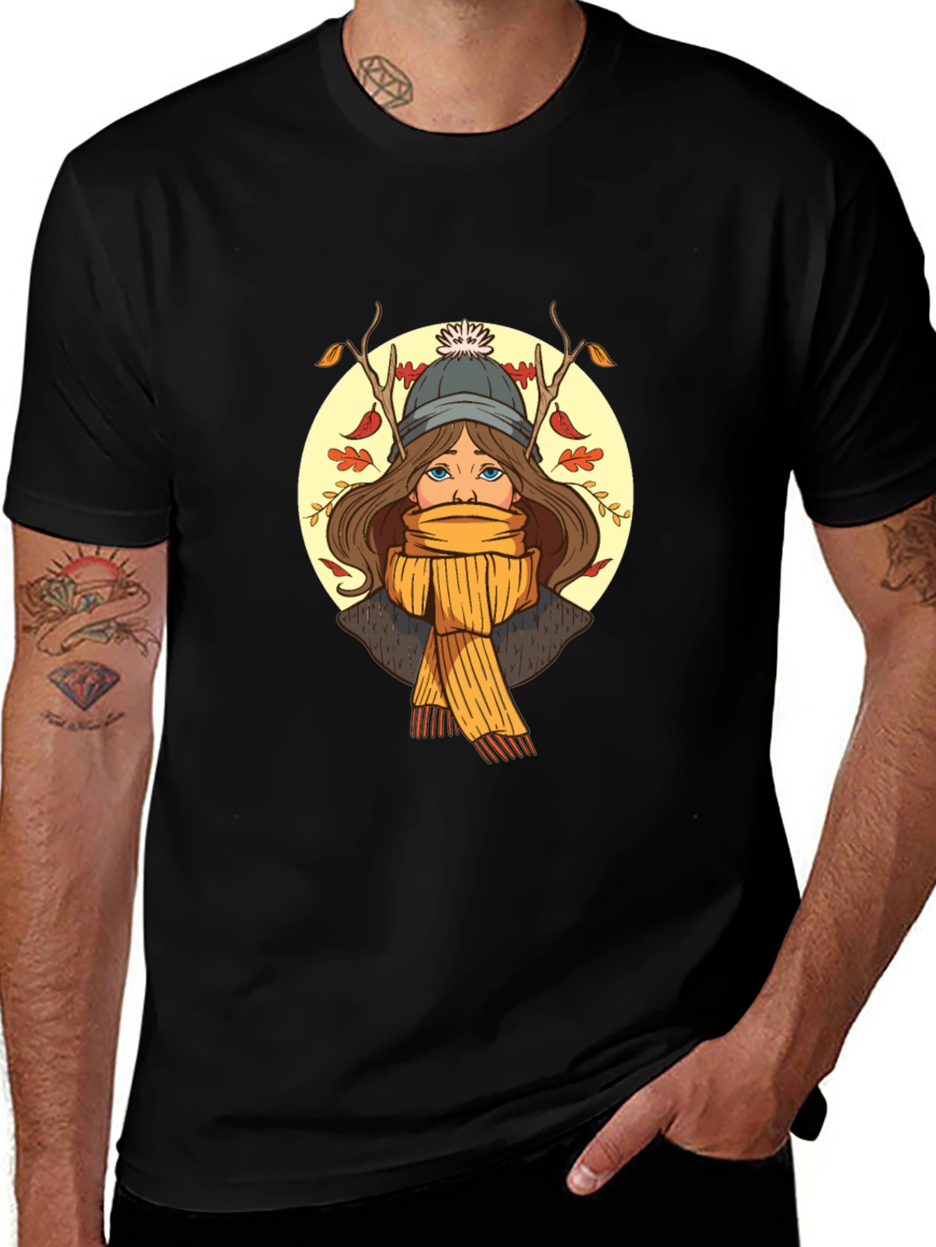 Autumn Girl Graphic Tee - Stylish Unisex T-Shirt