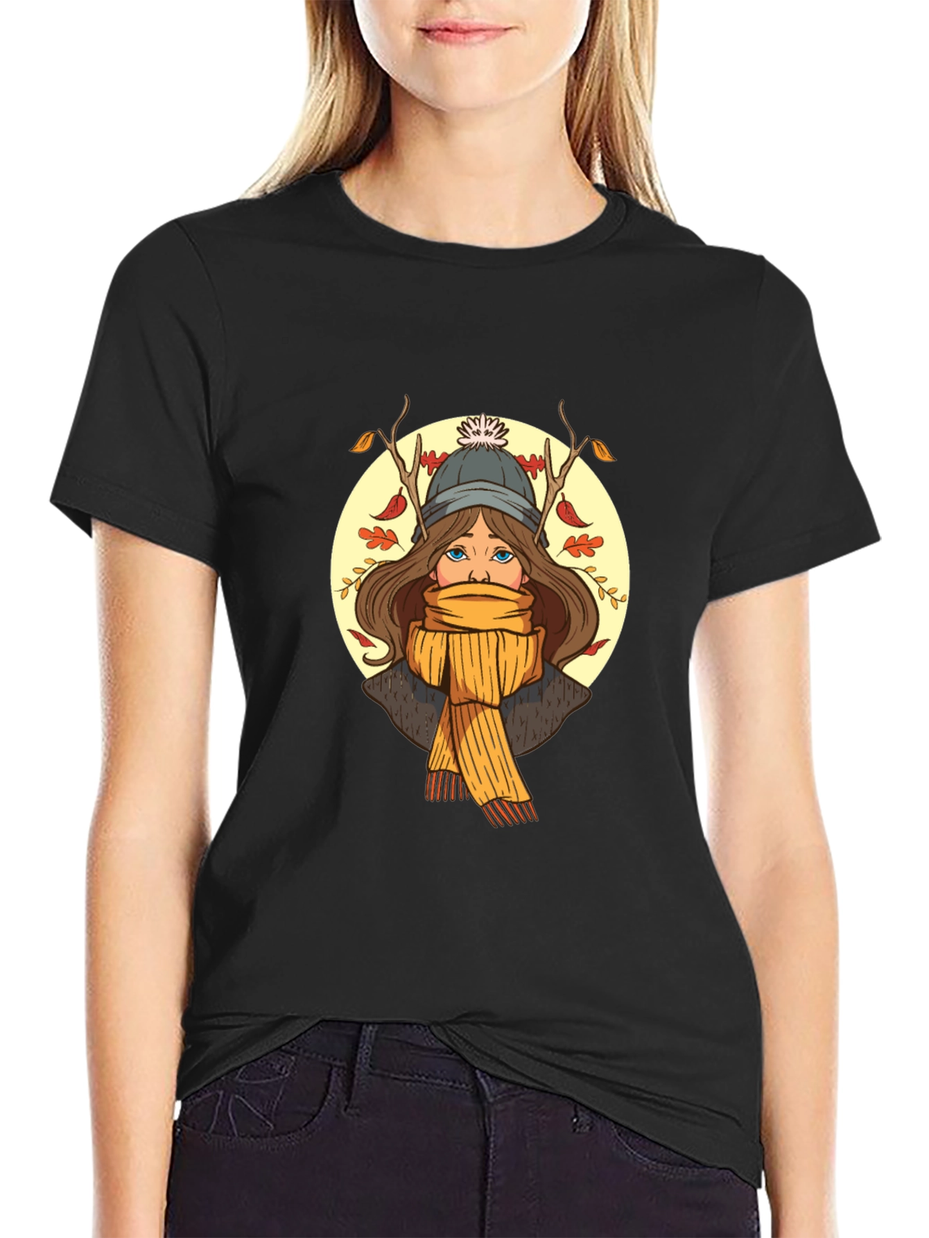 Autumn Girl Graphic Tee - Stylish Unisex T-Shirt