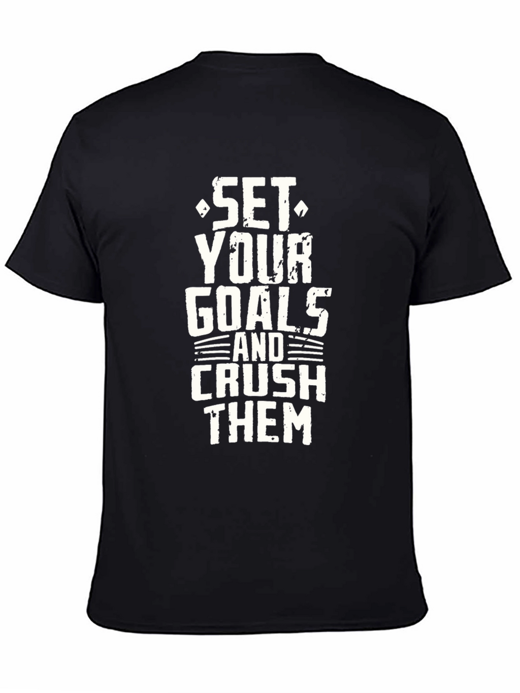 Set Your Goals Graphic T-Shirt - Black
