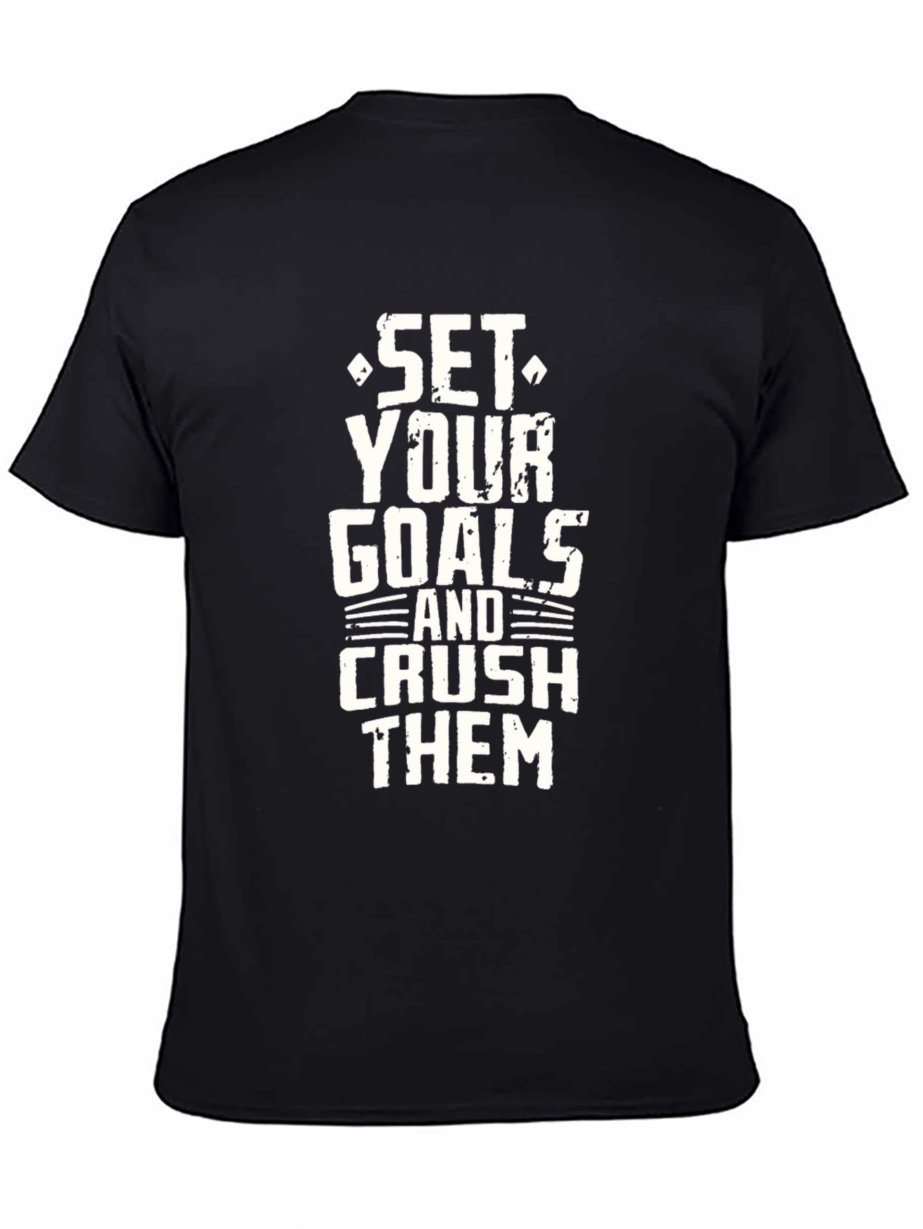 Set Your Goals Graphic T-Shirt - Black