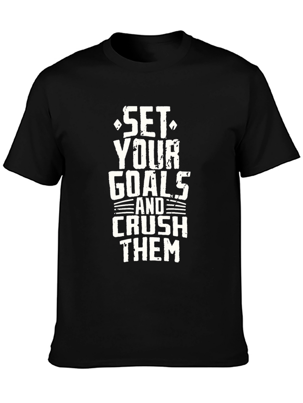 Set Your Goals Graphic T-Shirt - Black