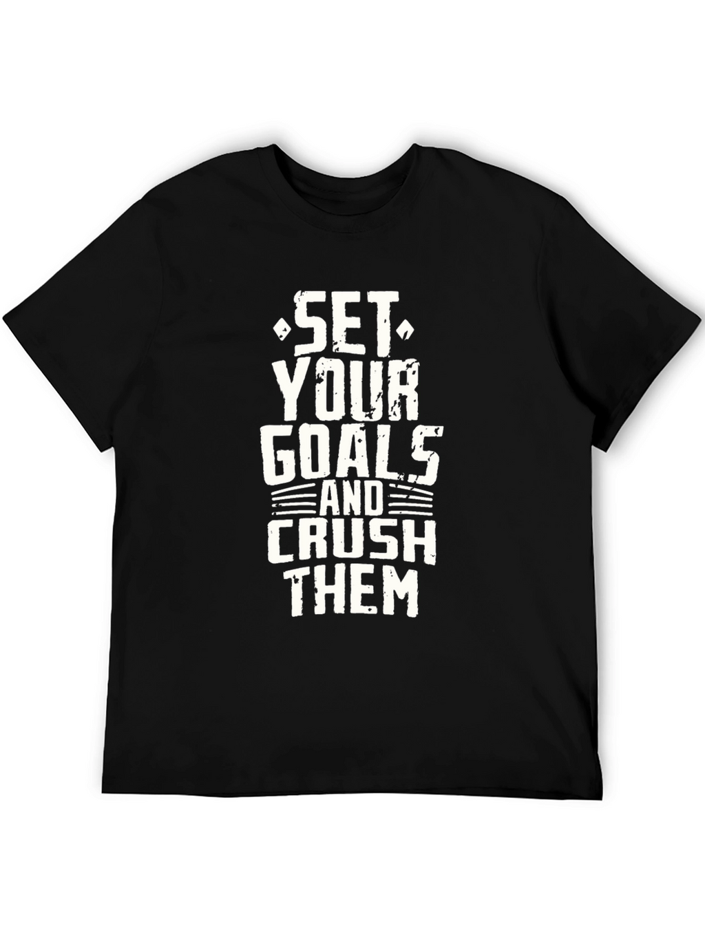 Set Your Goals Graphic T-Shirt - Black