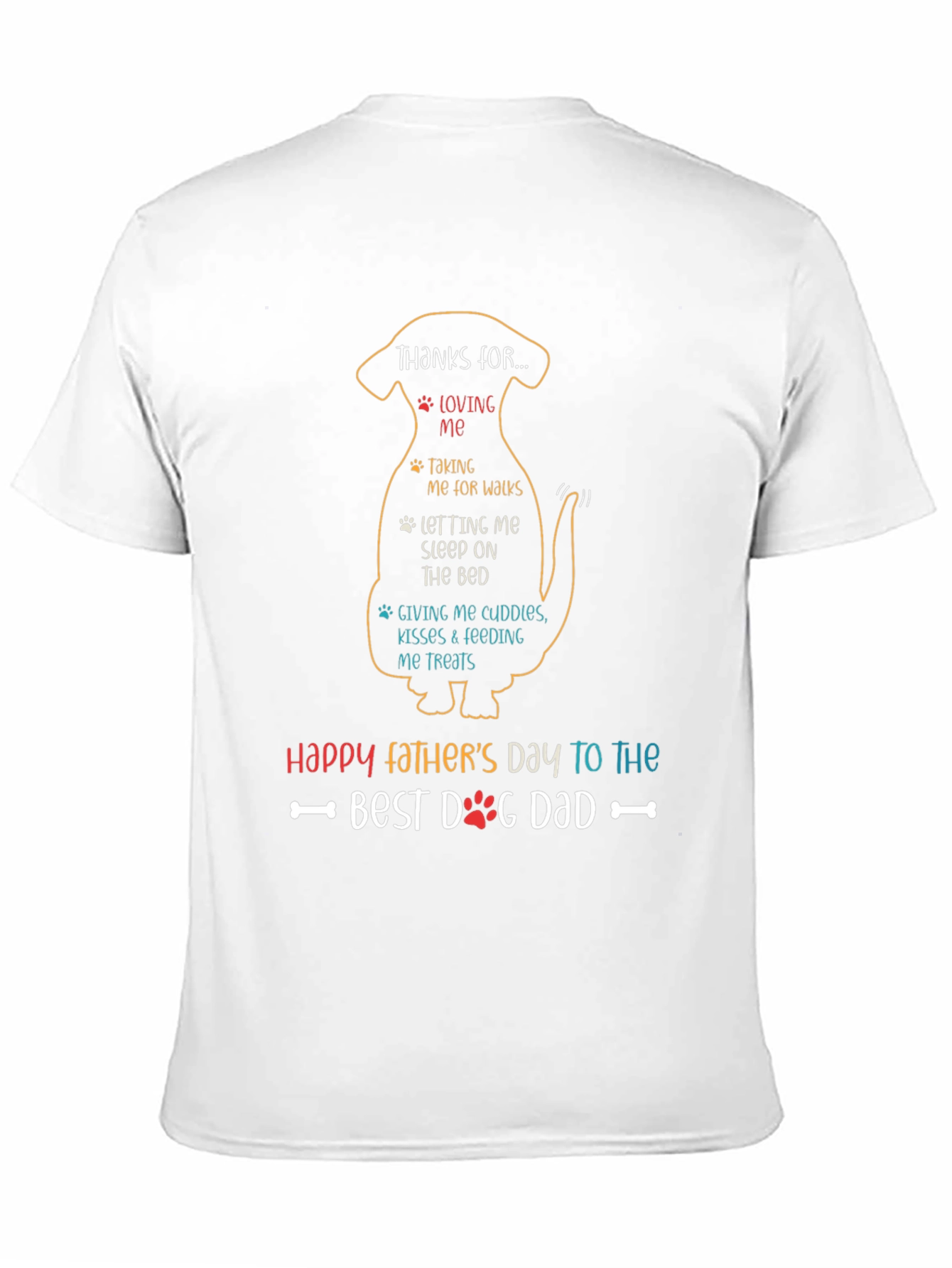 Best Dog Dad T-Shirt - Happy Fathers Day