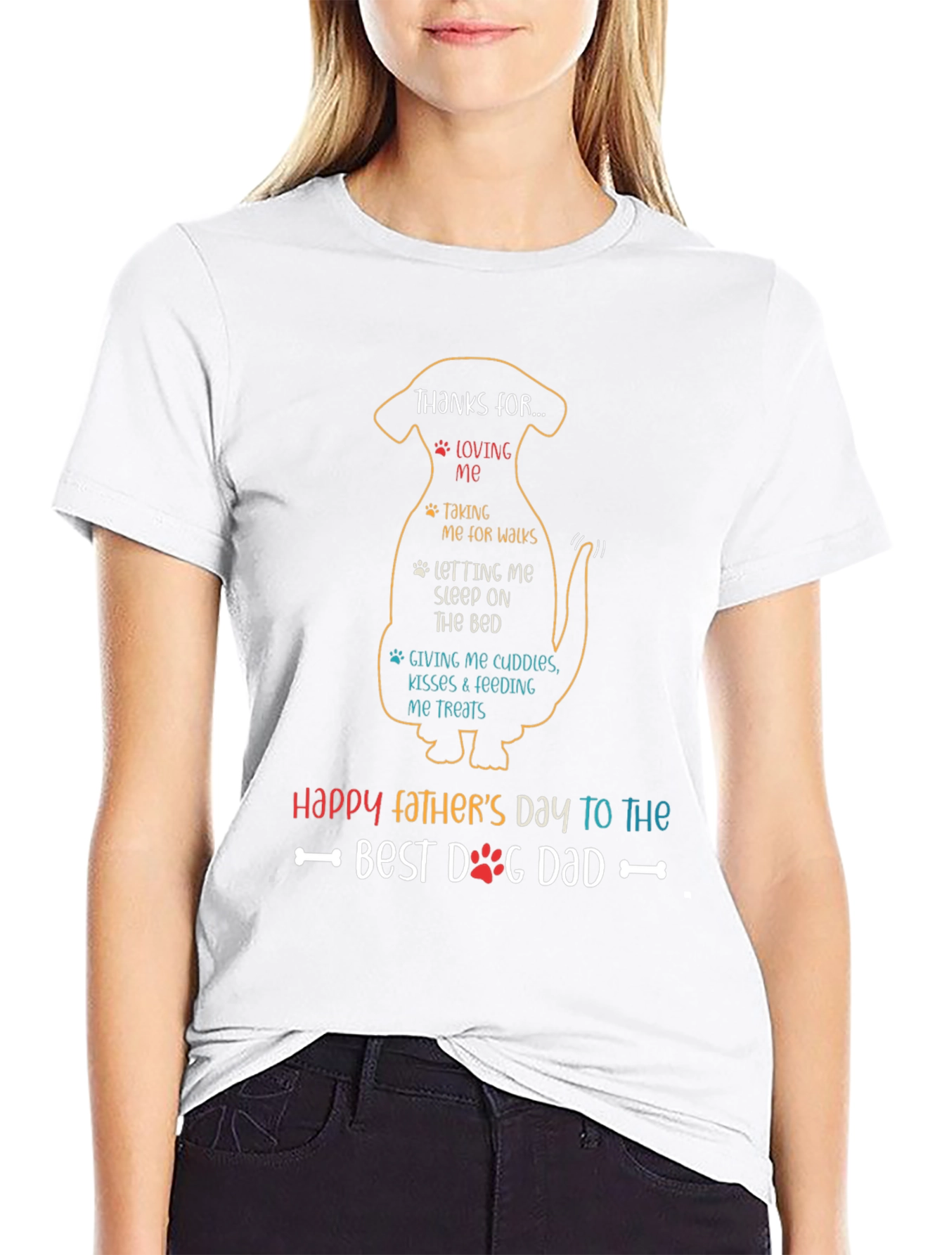 Best Dog Dad T-Shirt - Happy Fathers Day