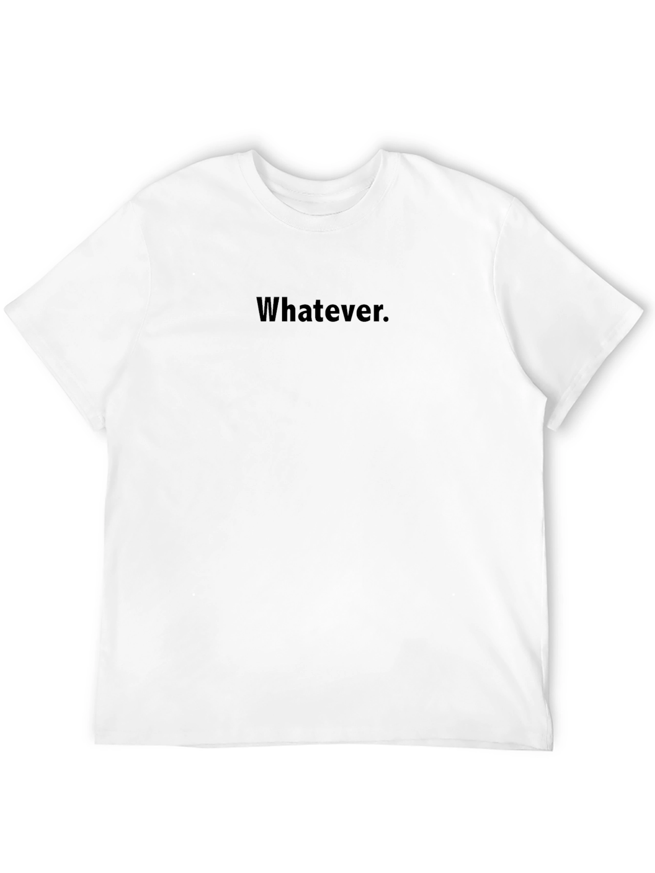 Whatever Black T-Shirt - Casual Style