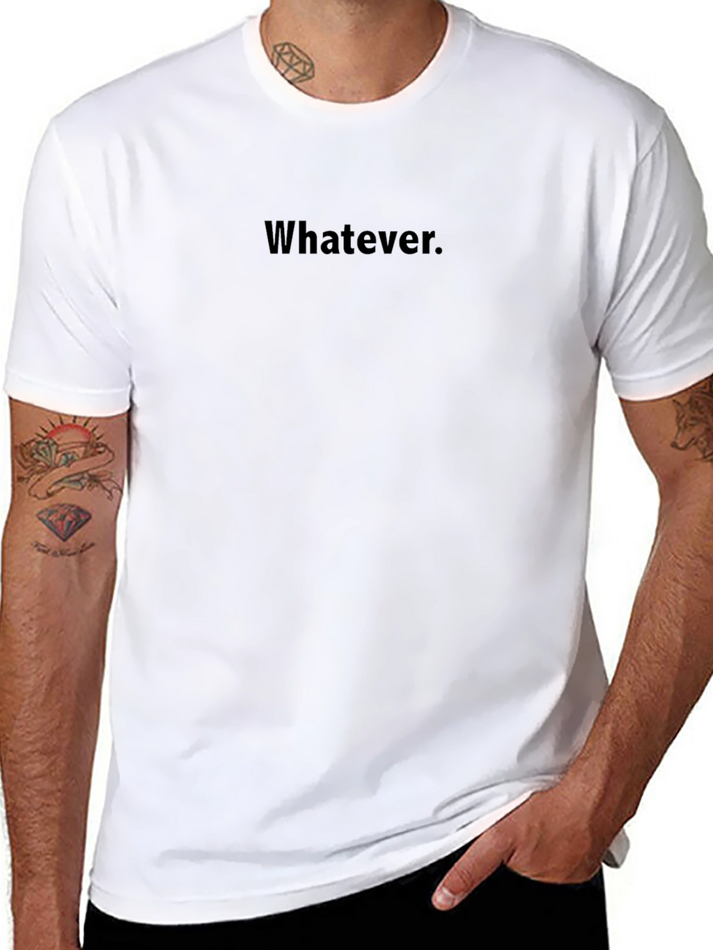 Whatever Black T-Shirt - Casual Style
