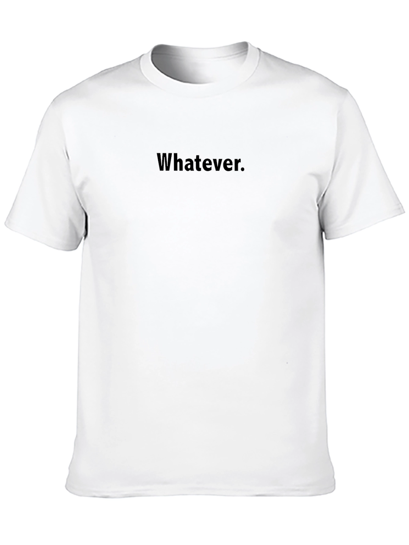 Whatever Black T-Shirt - Casual Style