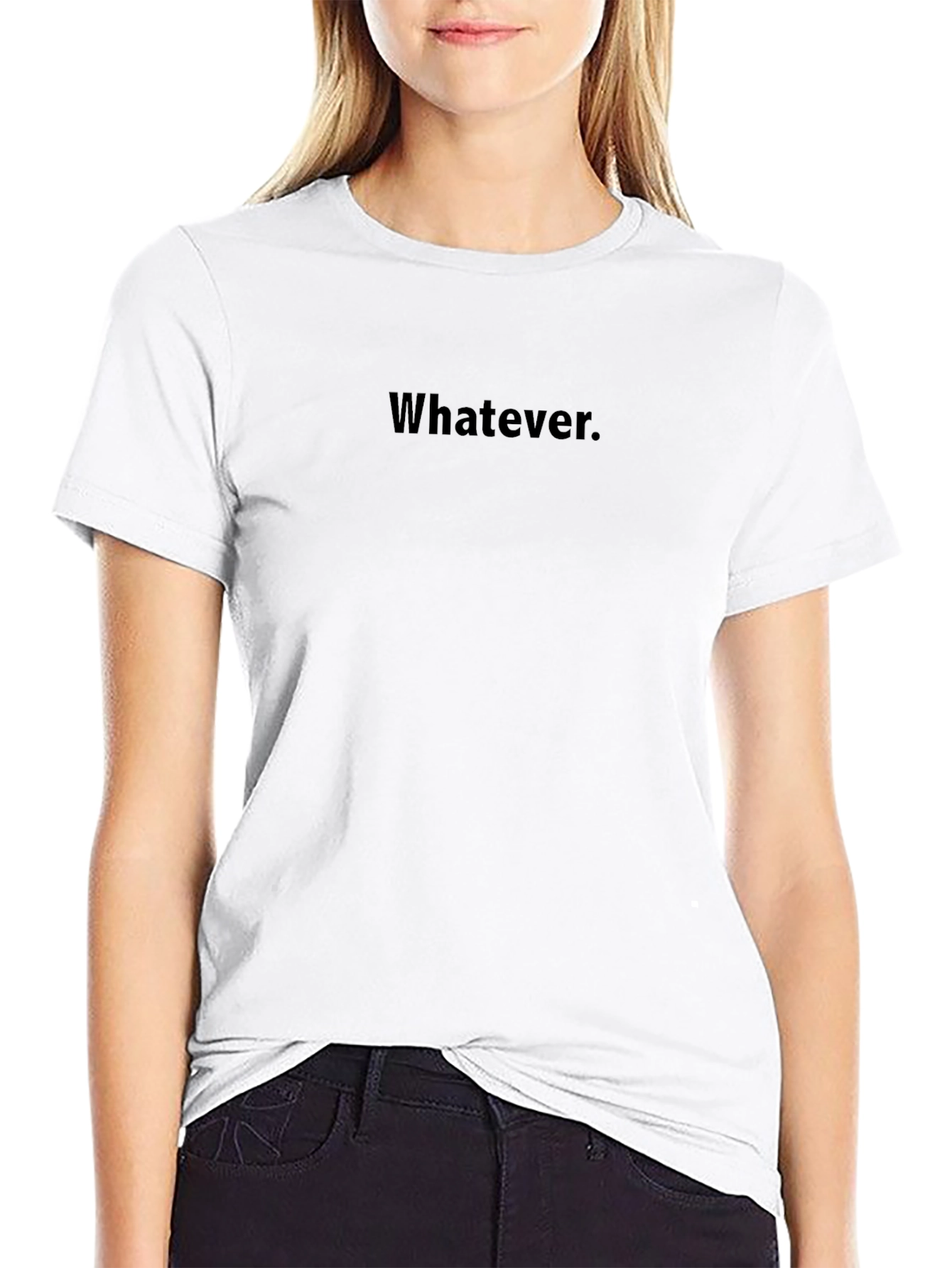 Whatever Black T-Shirt - Casual Style