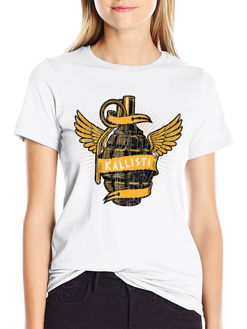 Kallisti Grenade Wings Graphic T-Shirt