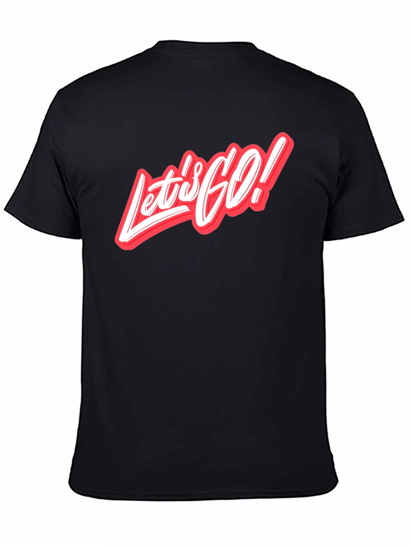 Lets Go Graphic Tee - Stylish Crew Neck T-Shirt