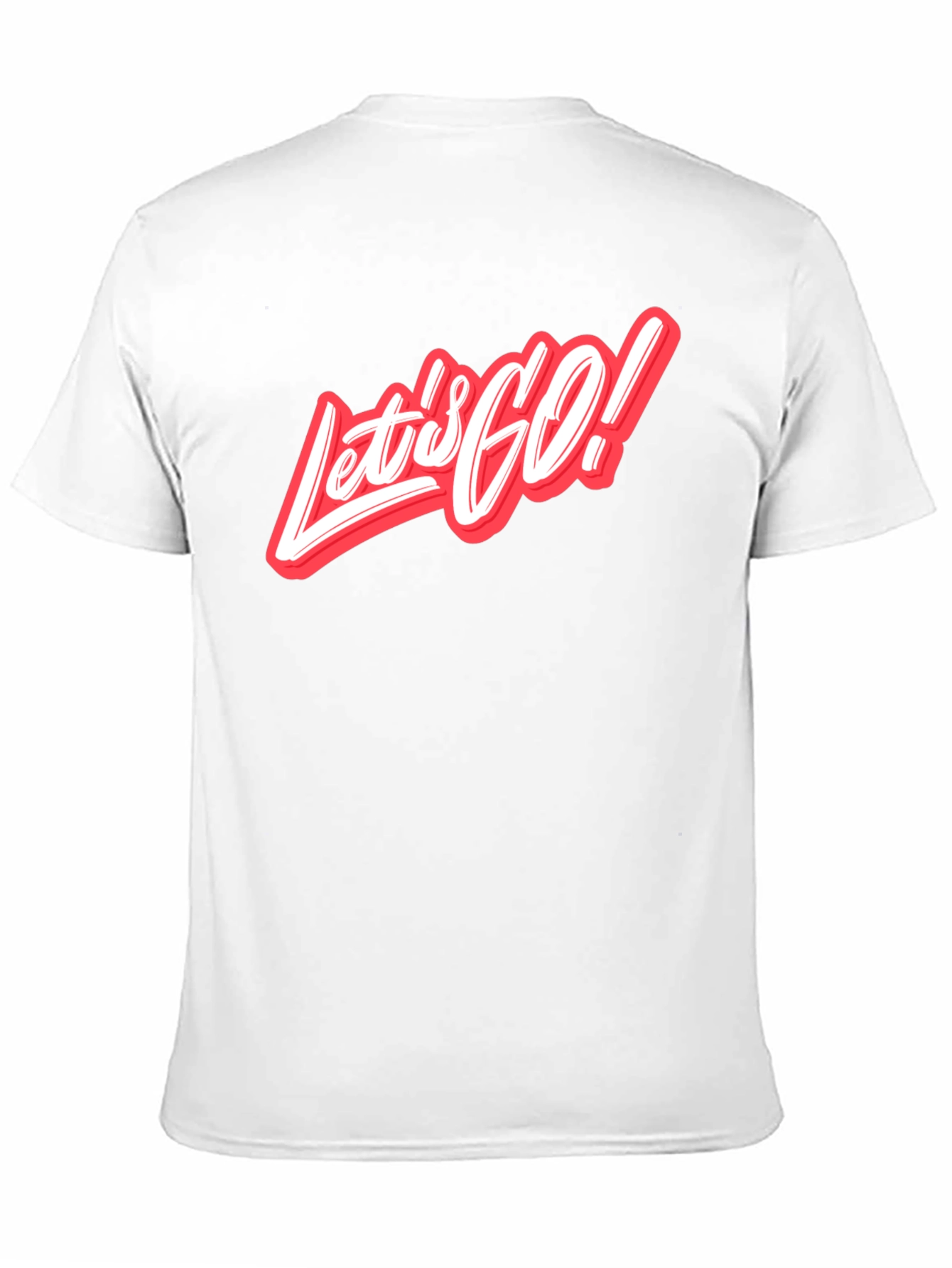 Lets Go Graphic Tee - Stylish Crew Neck T-Shirt