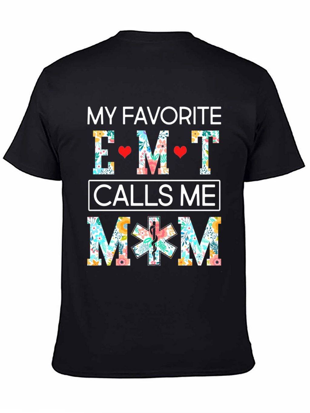 EMT Mom Floral T-Shirt