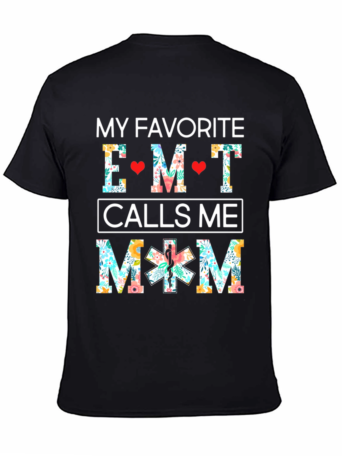 EMT Mom Floral T-Shirt