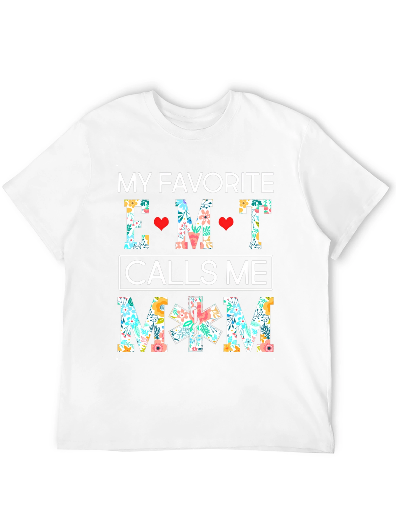 EMT Mom Floral T-Shirt