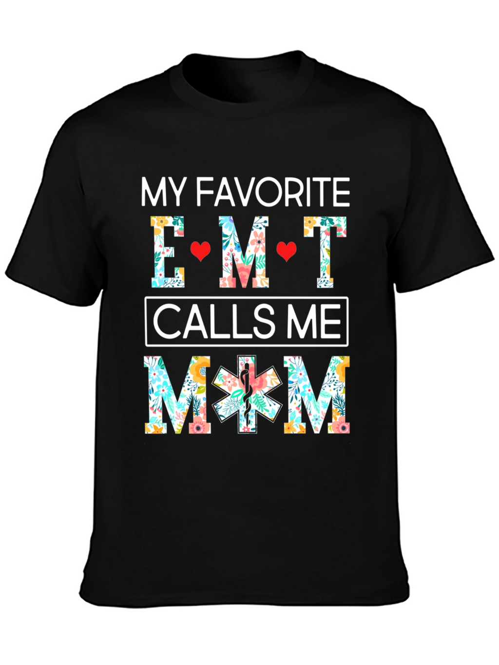 EMT Mom Floral T-Shirt