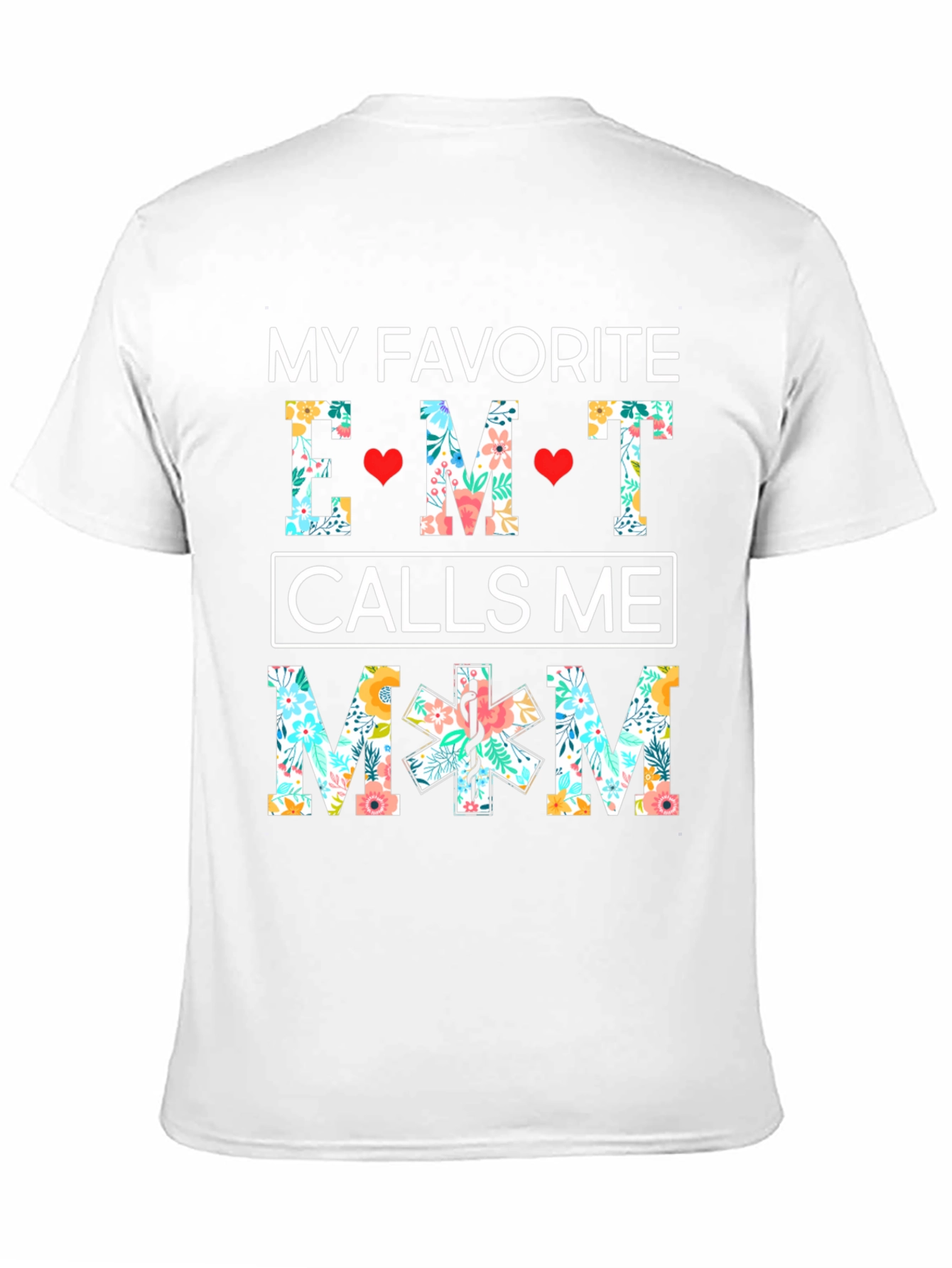 EMT Mom Floral T-Shirt