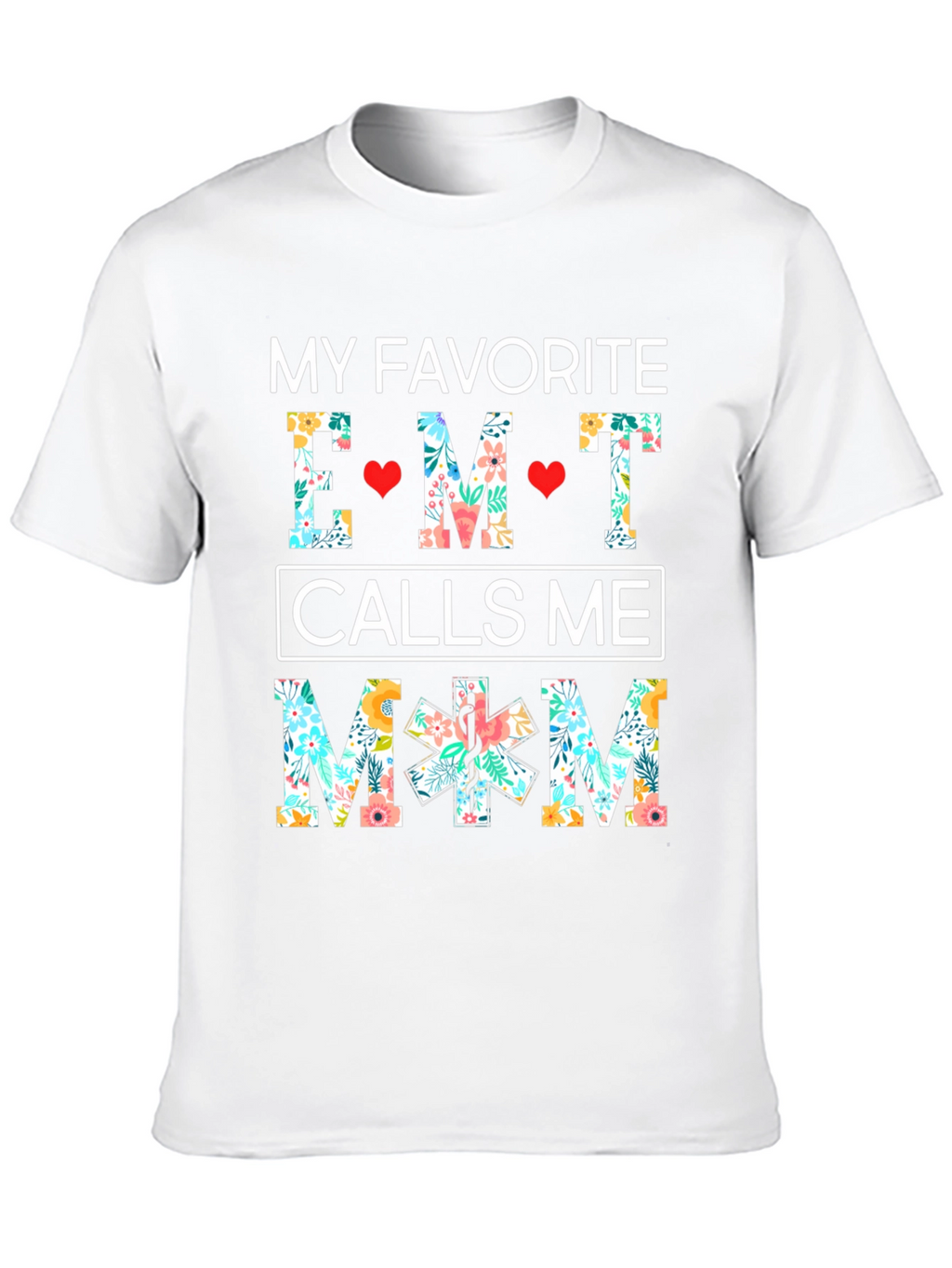 EMT Mom Floral T-Shirt