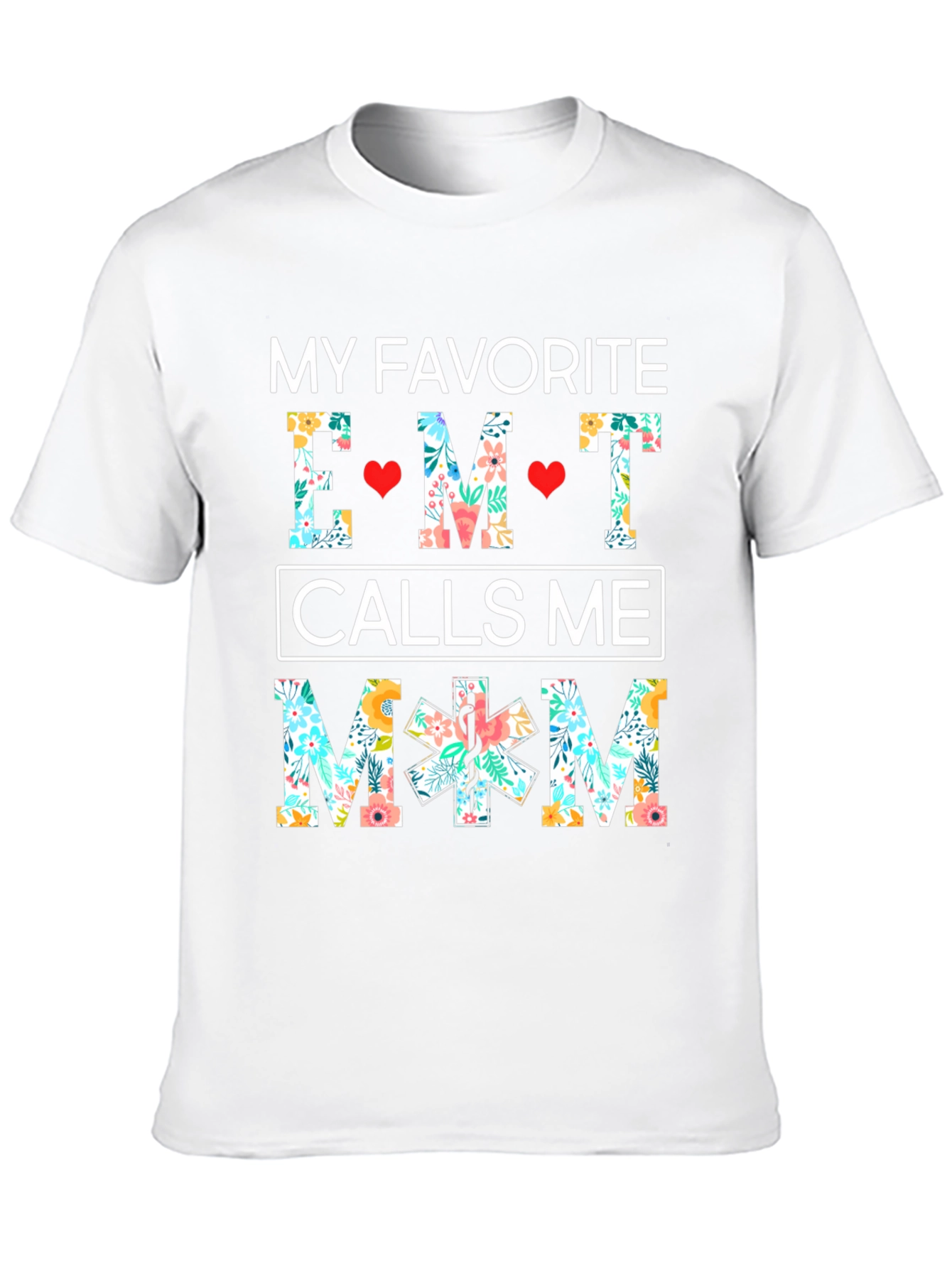 EMT Mom Floral T-Shirt