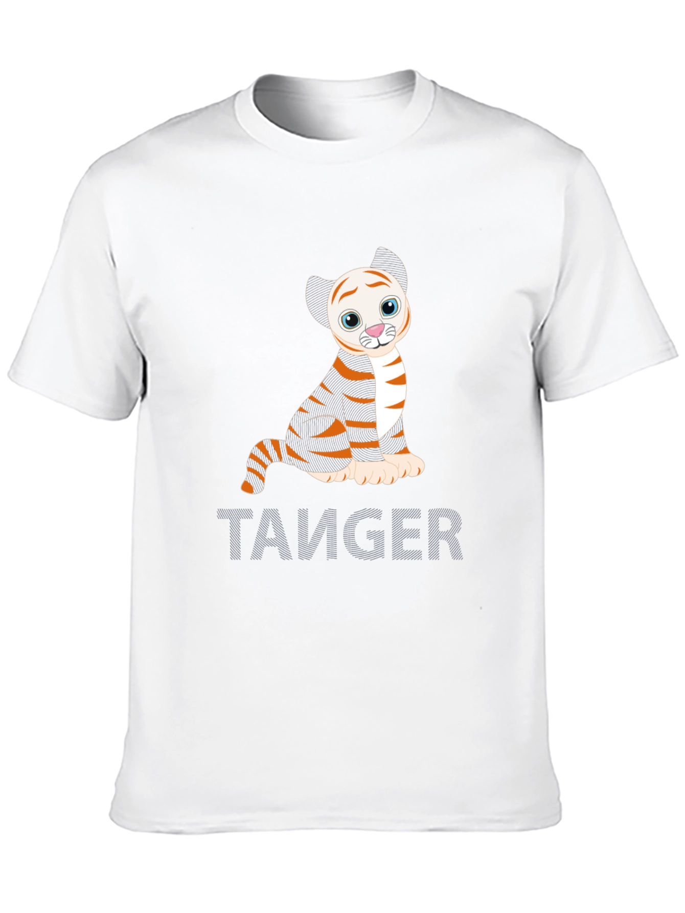 Cute Tiger Graphic Tee - Trendy Black T-Shirt
