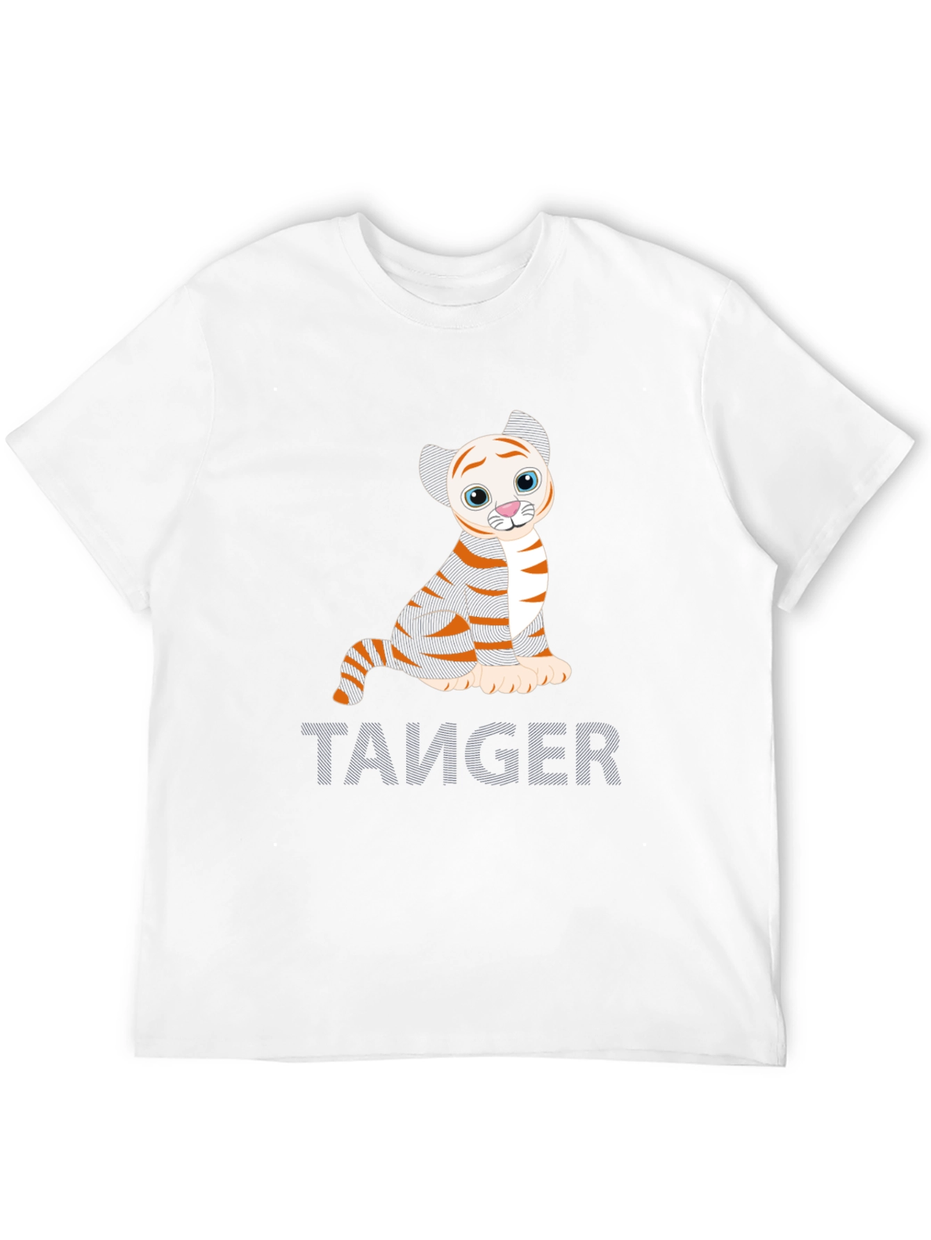 Cute Tiger Graphic Tee - Trendy Black T-Shirt