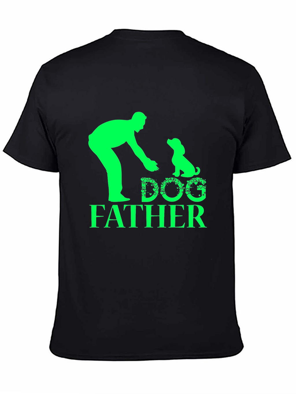 Dog Father Graphic Tee - Black