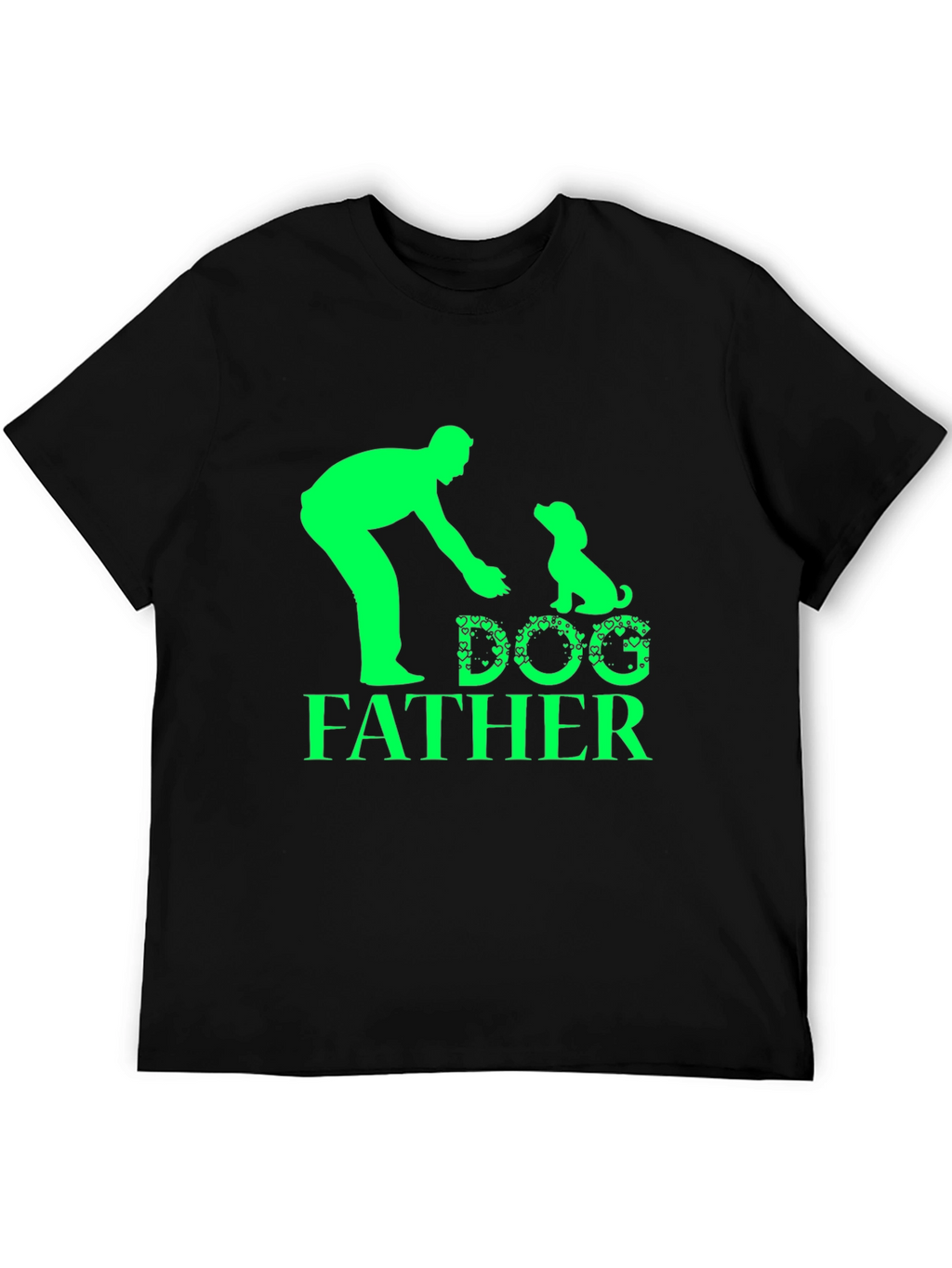 Dog Father Graphic Tee - Black