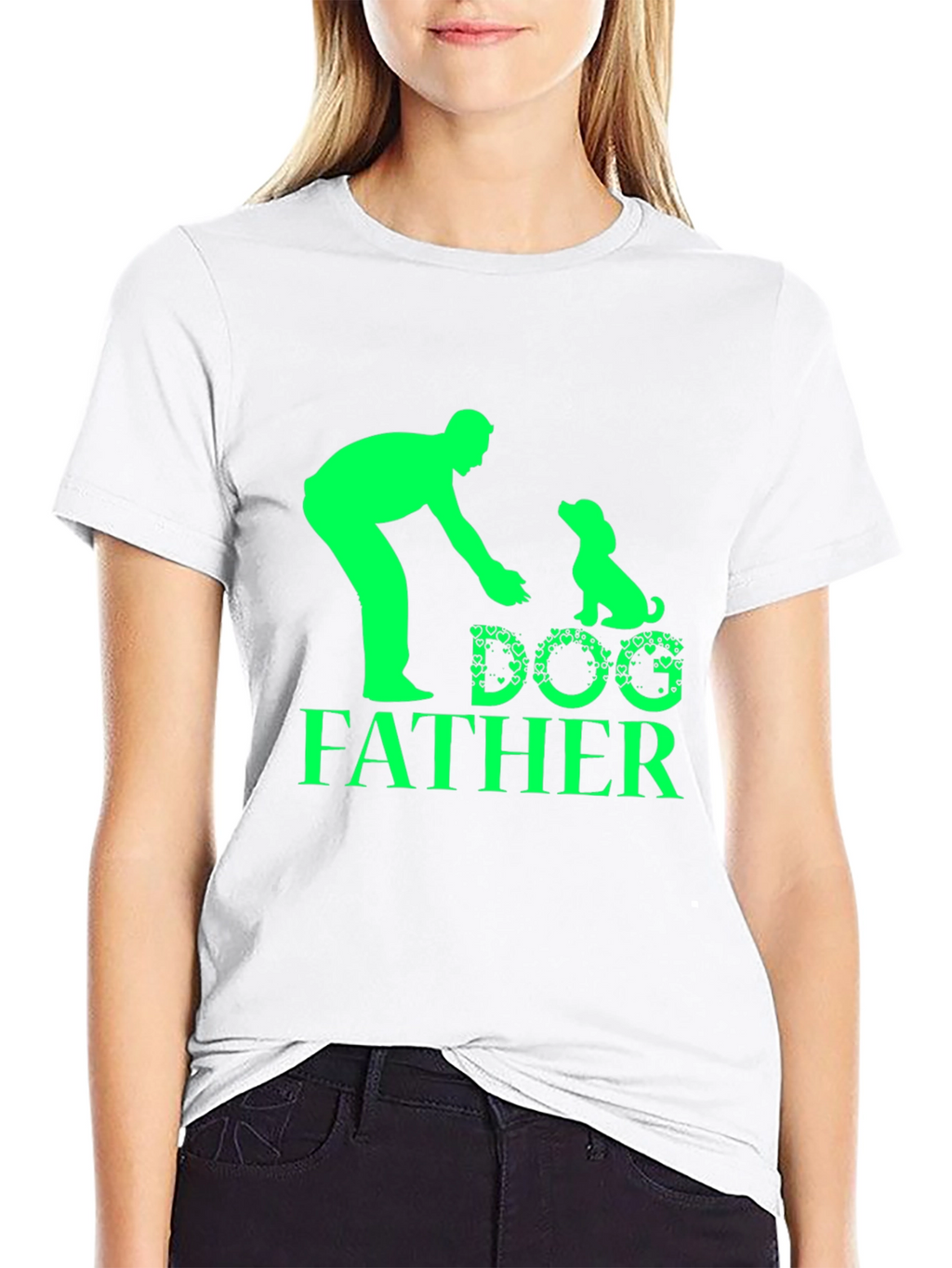 Dog Father Graphic Tee - Black