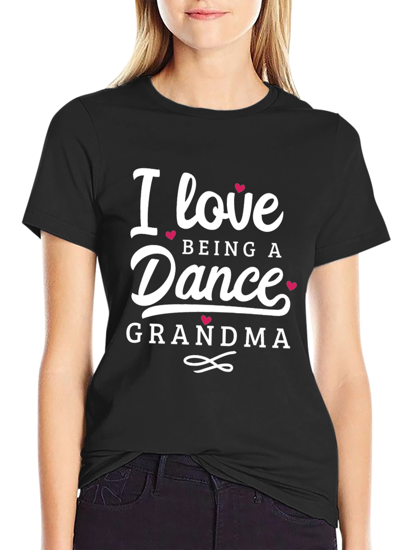Dance Grandma Graphic T-Shirt - Black