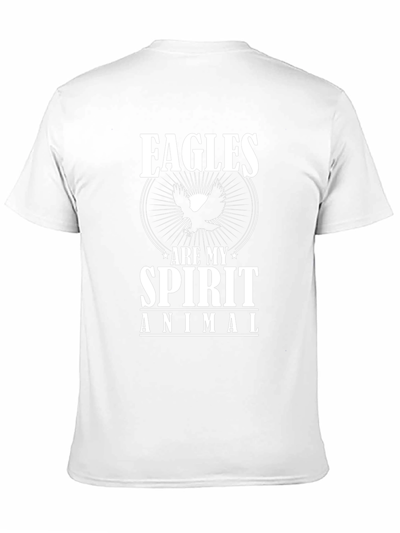 Eagles Are My Spirit Animal Graphic Tee - Black
