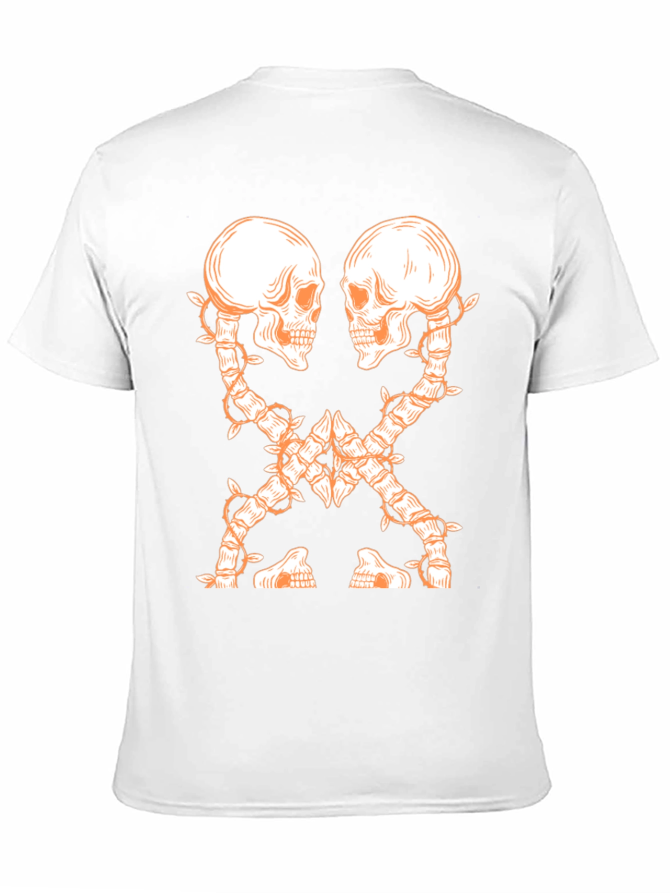 Skull Vine Graphic Tee - Dark and Edgy Design