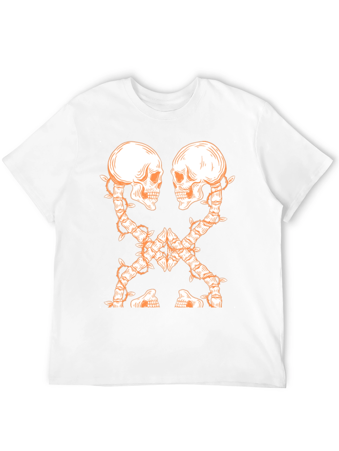 Skull Vine Graphic Tee - Dark and Edgy Design