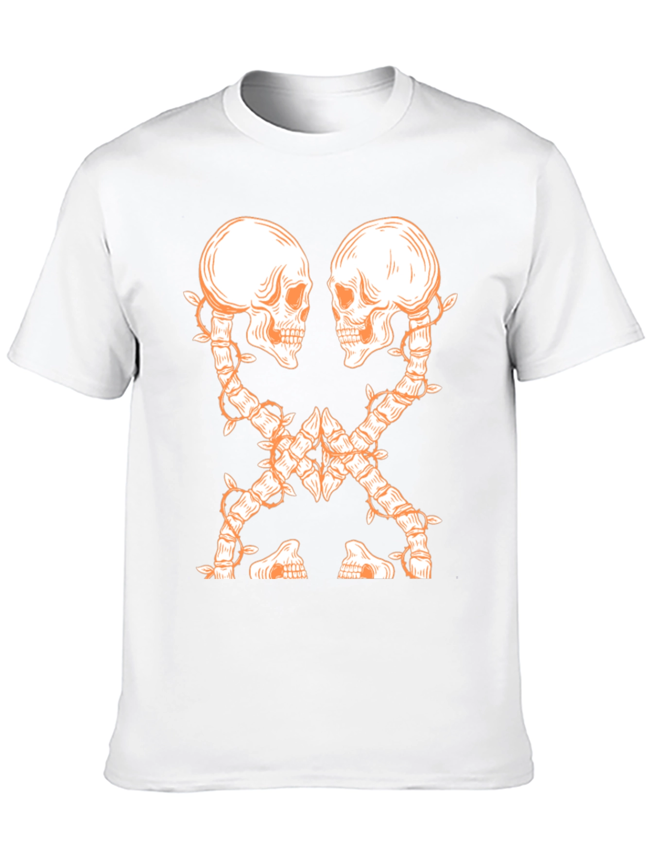 Skull Vine Graphic Tee - Dark and Edgy Design