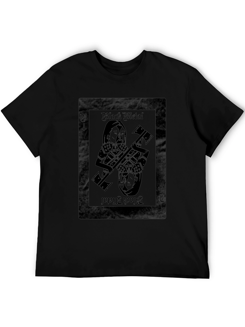 Black Metal Card T-Shirt - Unique Design