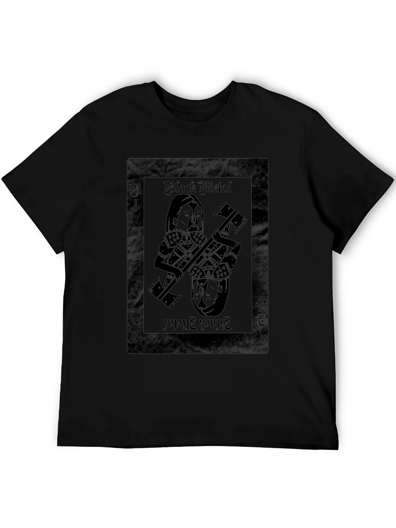 Black Metal Card T-Shirt - Unique Design