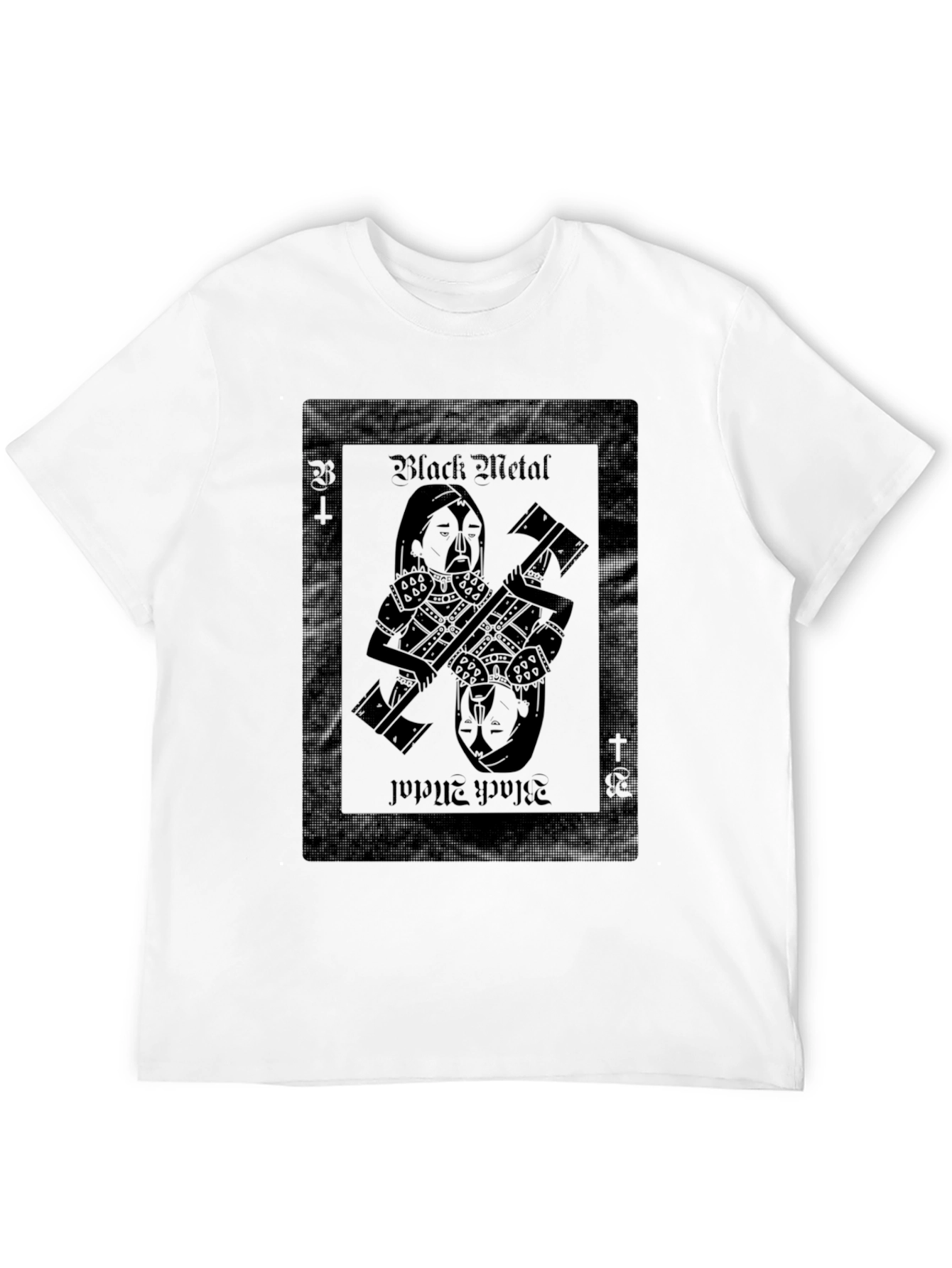 Black Metal Card T-Shirt - Unique Design