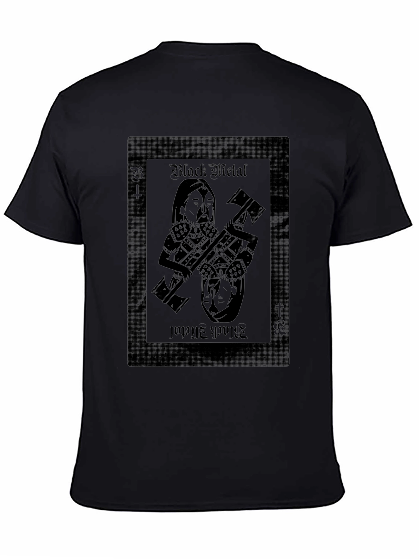 Black Metal Card T-Shirt - Unique Design