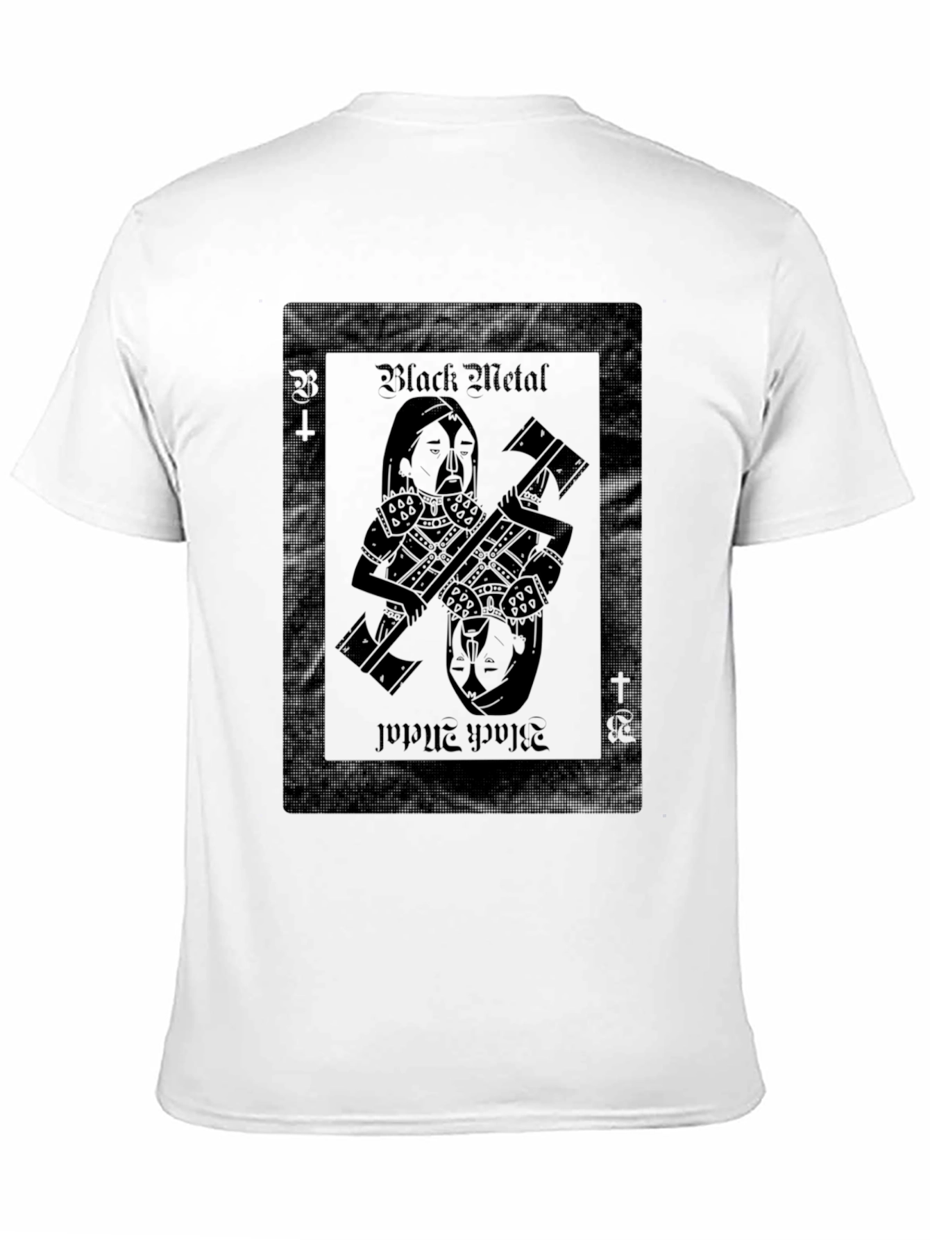 Black Metal Card T-Shirt - Unique Design