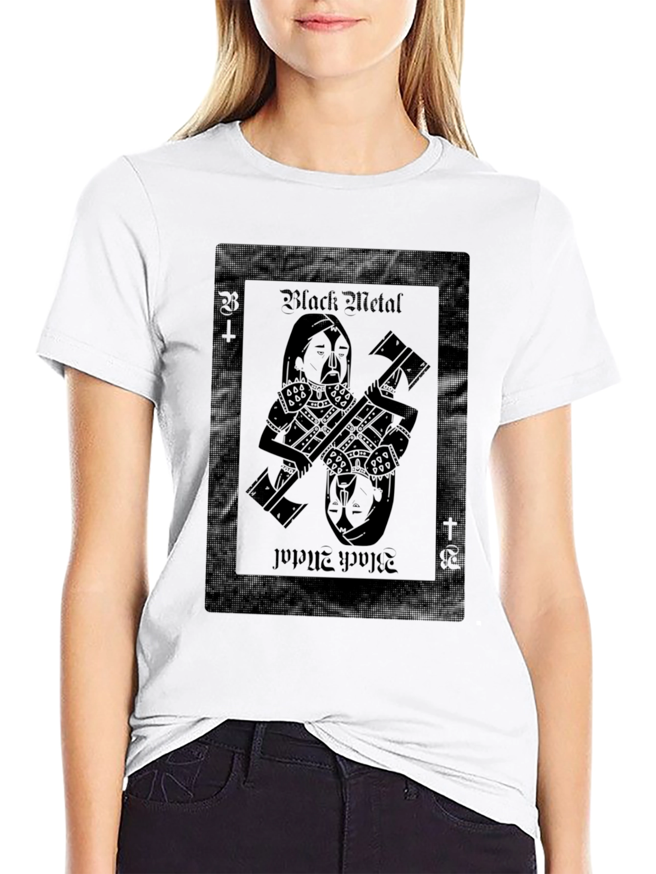 Black Metal Card T-Shirt - Unique Design