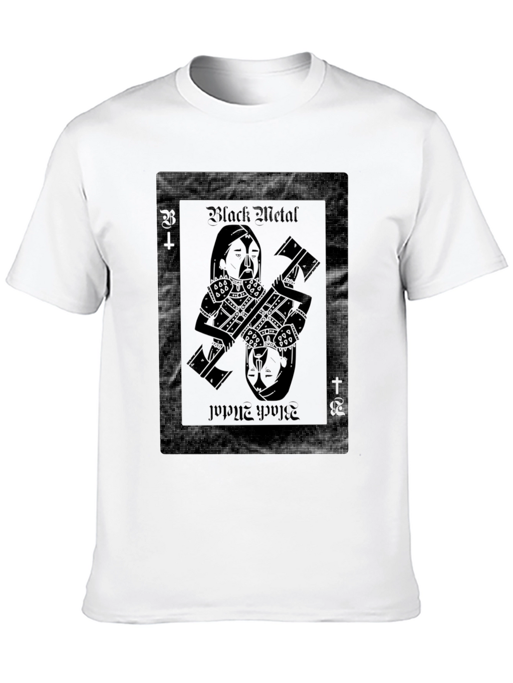Black Metal Card T-Shirt - Unique Design