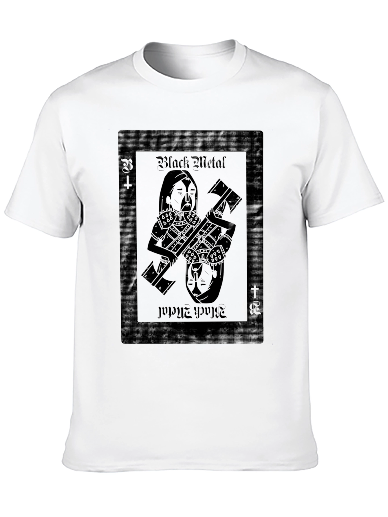 Black Metal Card T-Shirt - Unique Design