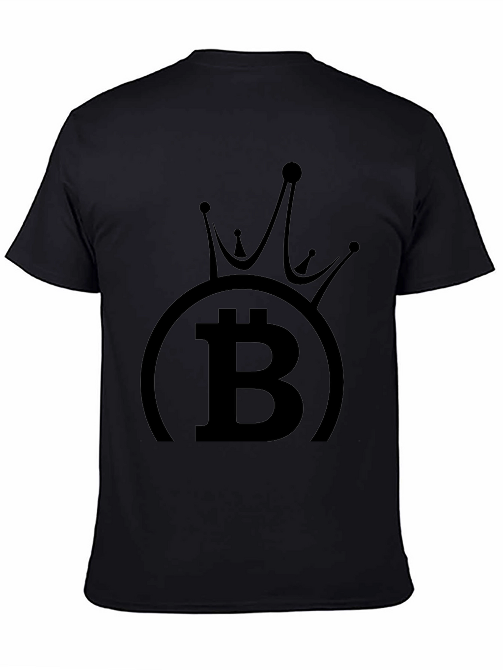 Bitcoin King Black T-Shirt Crypto Currency Tee