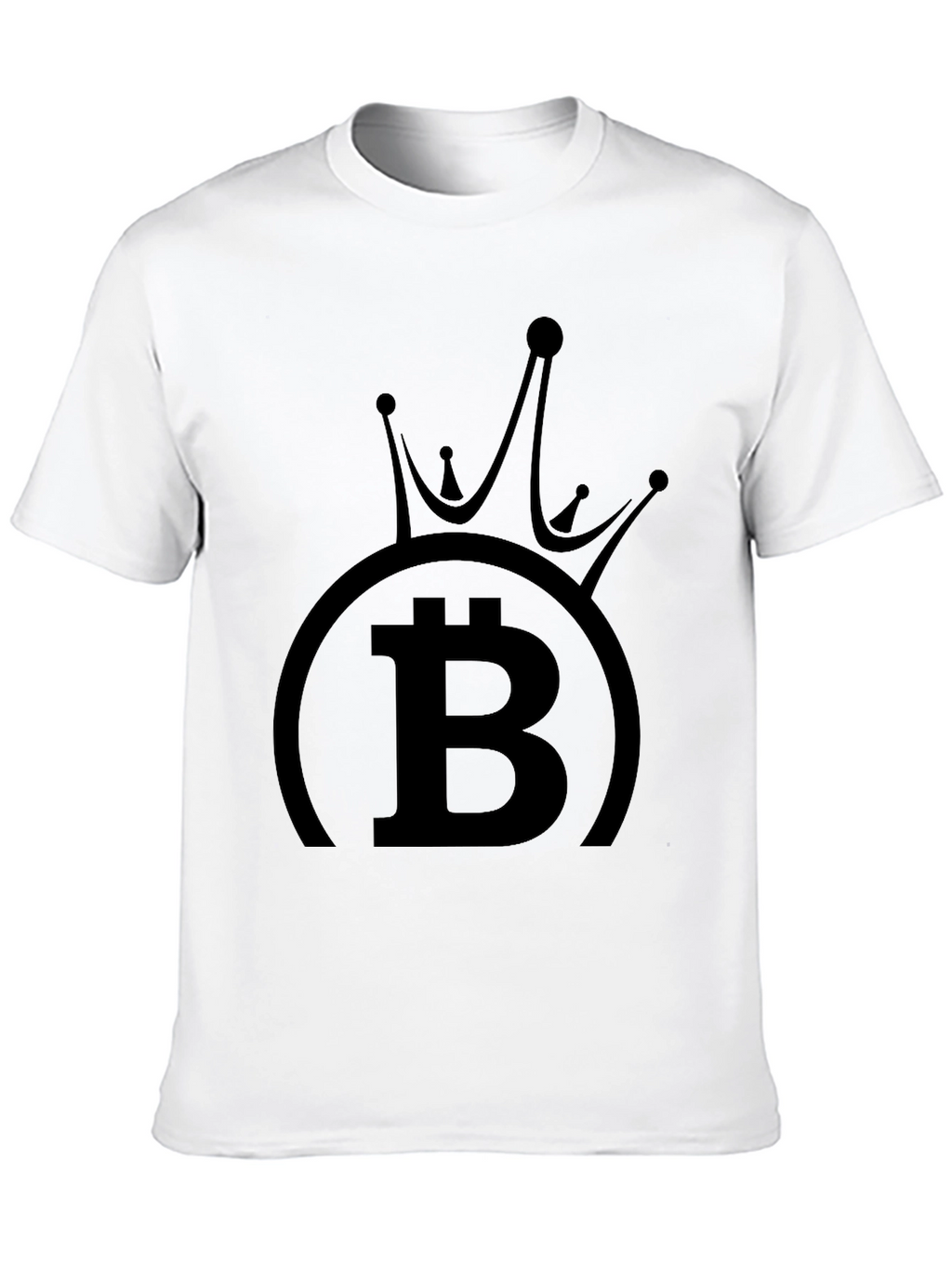 Bitcoin King Black T-Shirt Crypto Currency Tee