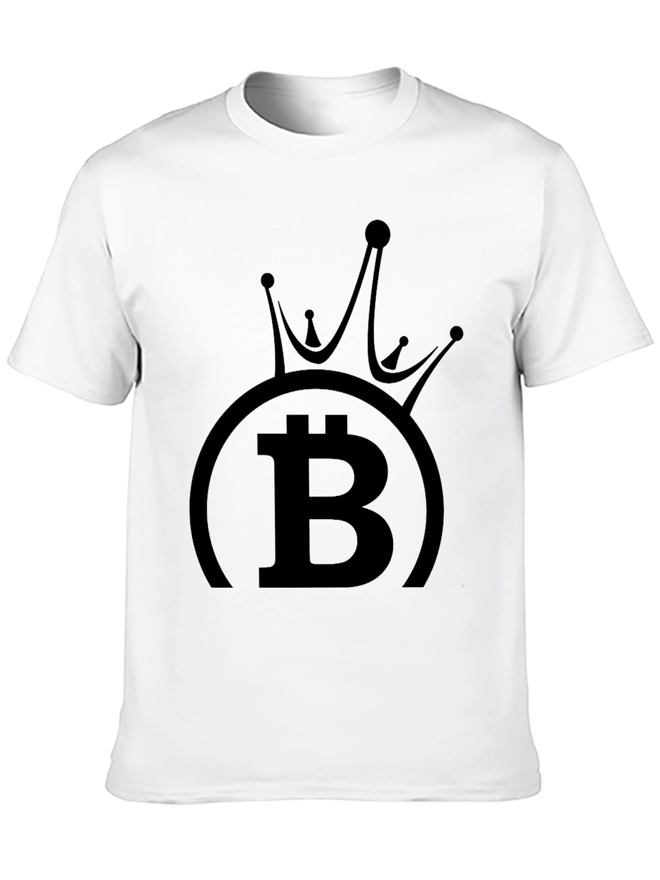 Bitcoin King Black T-Shirt Crypto Currency Tee