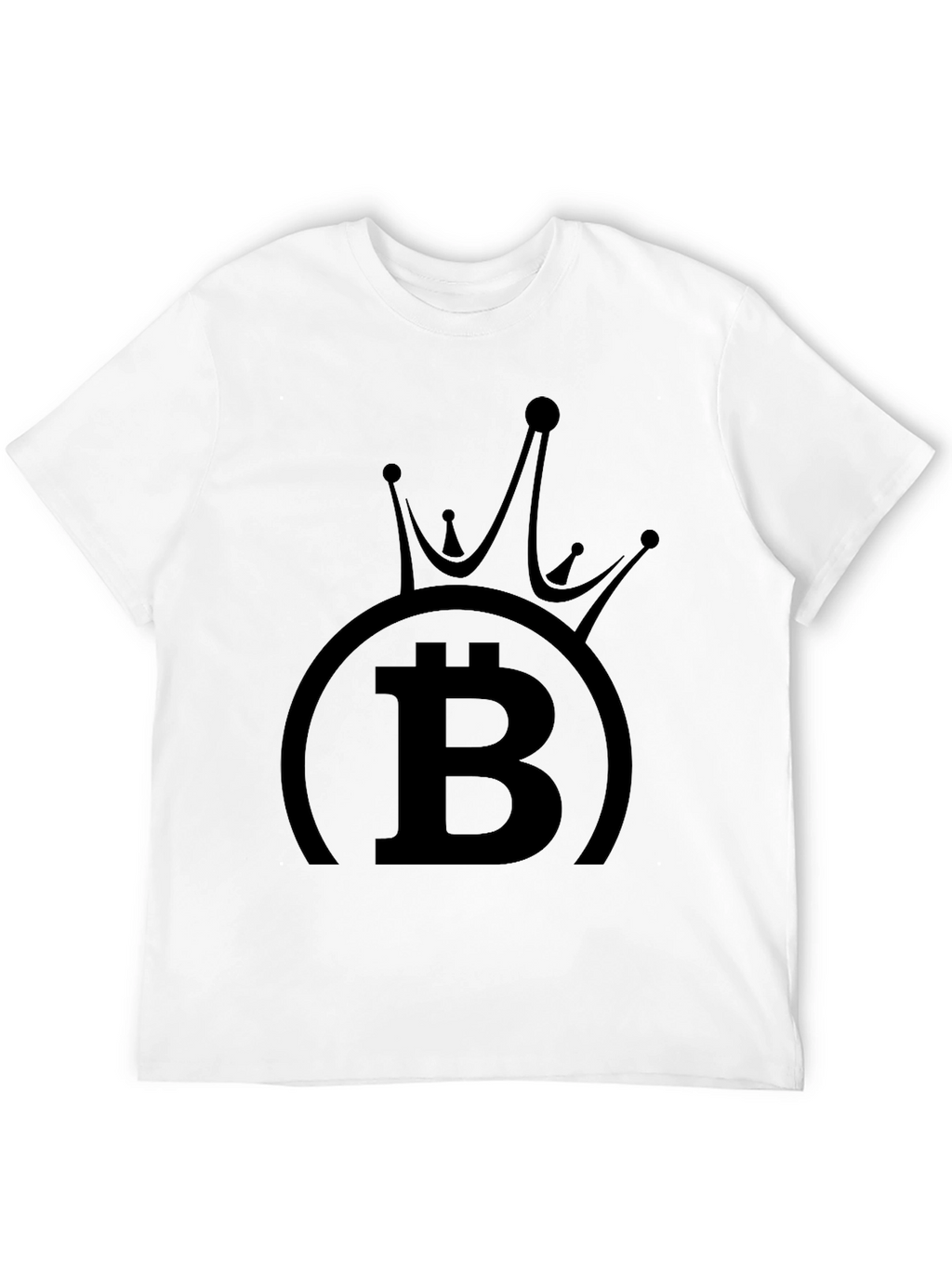 Bitcoin King Black T-Shirt Crypto Currency Tee