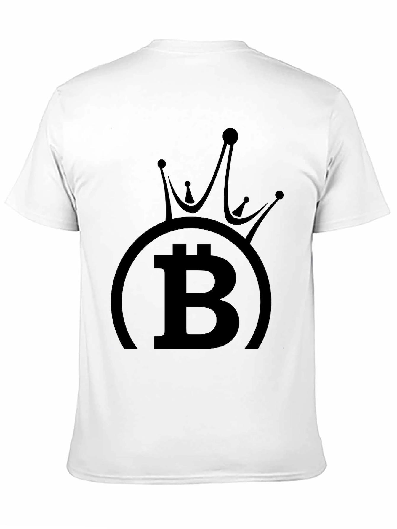Bitcoin King Black T-Shirt Crypto Currency Tee